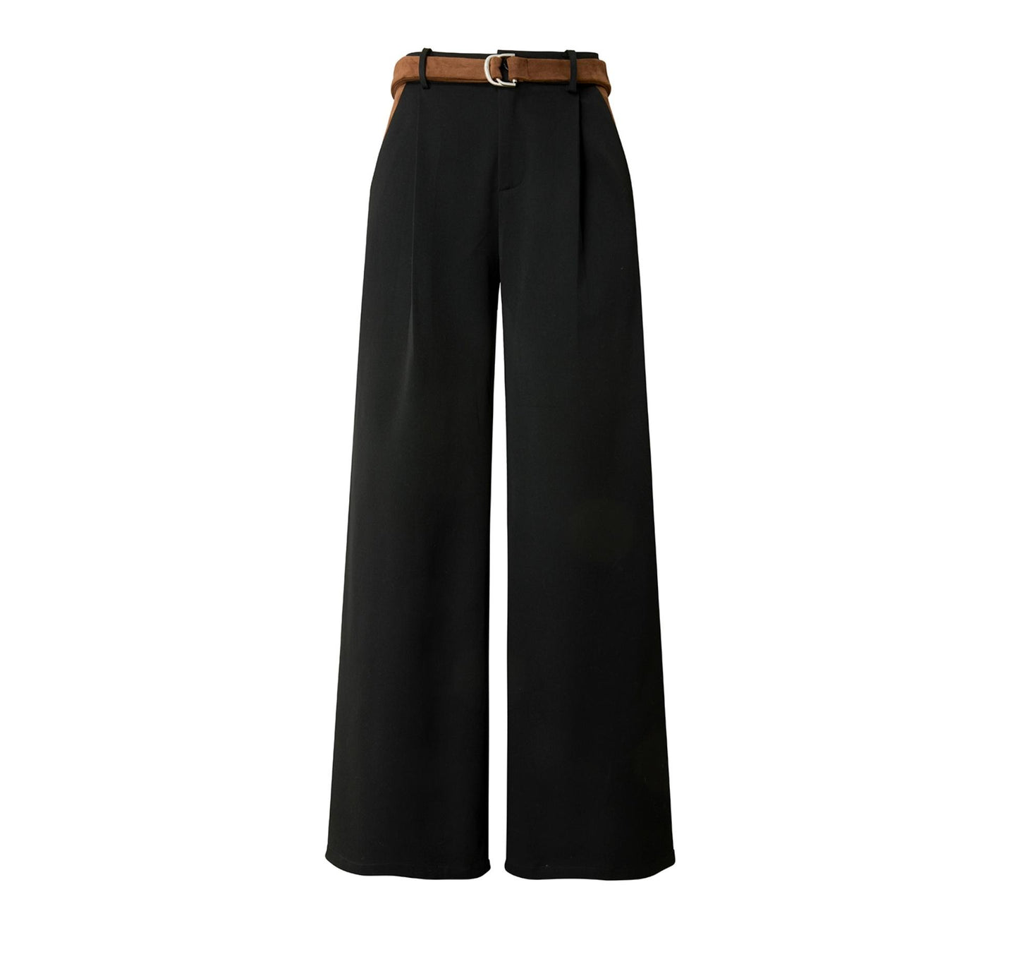 Black Vintage Straight Suit Pants