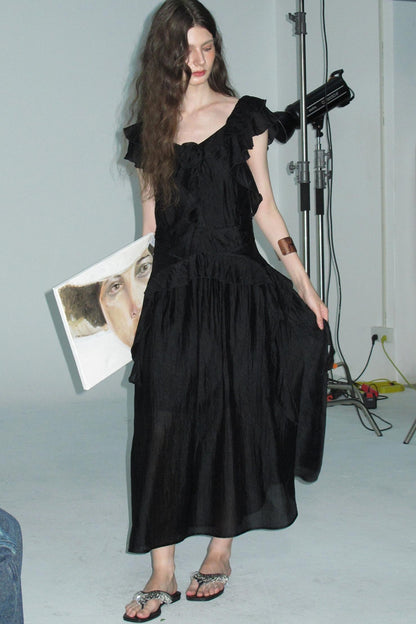 Mandala Flower Pleated Dress