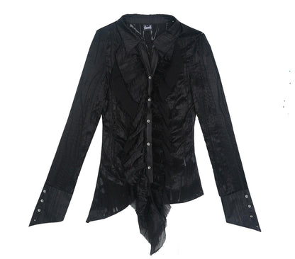 Vintage Ruffled Cardigan