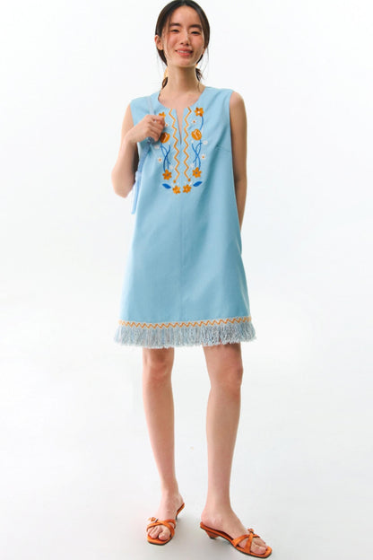 Tulip V-neck A-line Dress