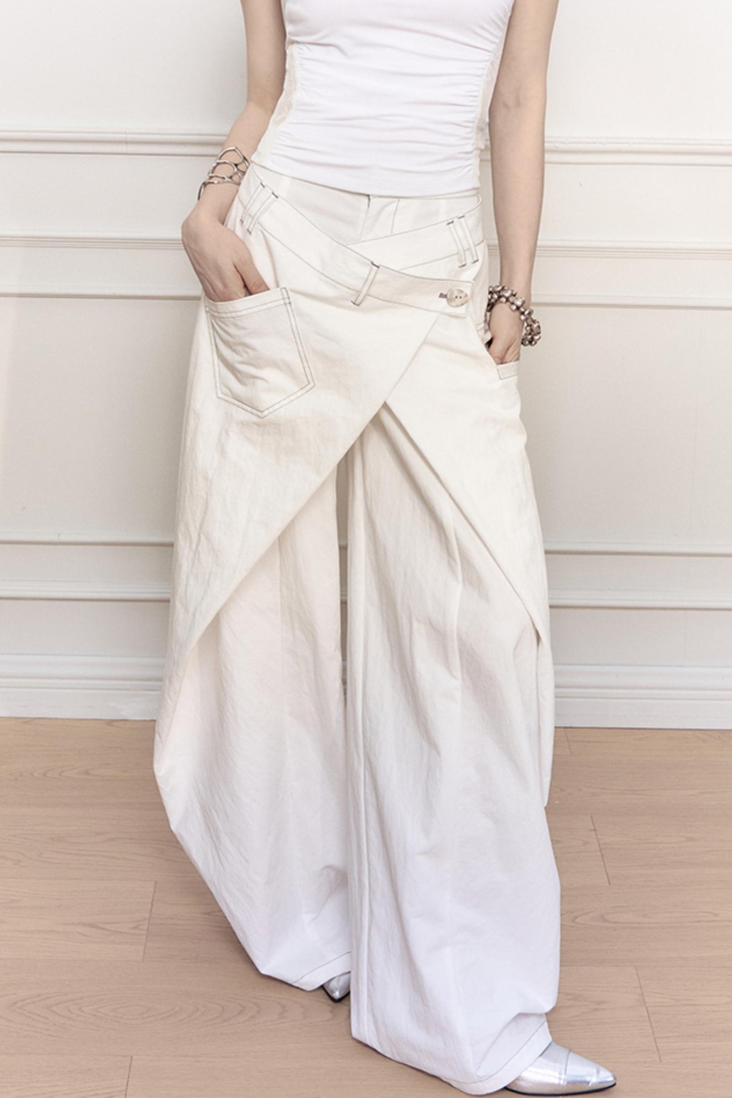 Yuan Sand Wide-Leg Pants
