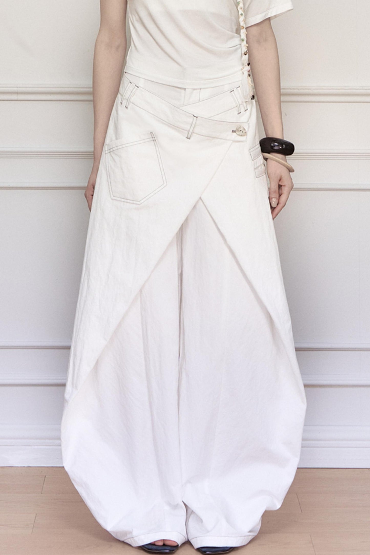 Yuan Sand Wide-Leg Pants