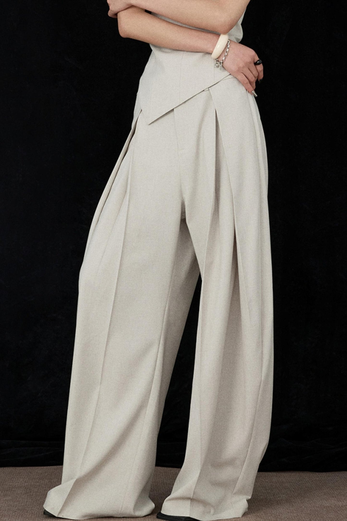 Apricot Scimitar Trouser Vest Set-Up