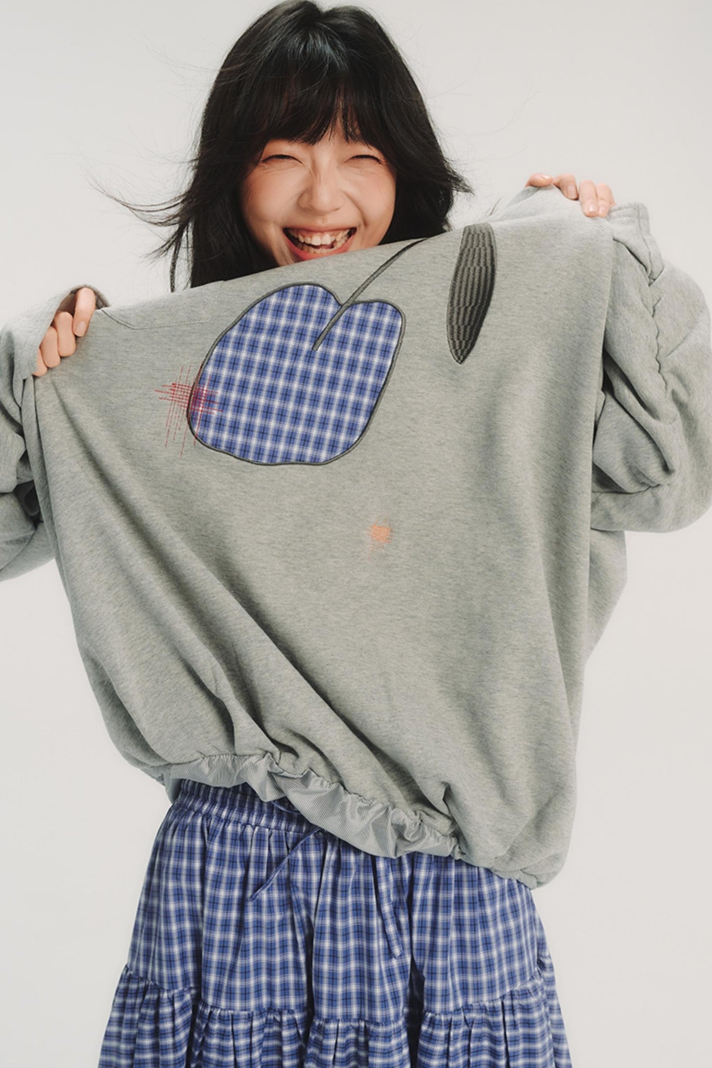 Patchwork Embroidery Sweatshirt