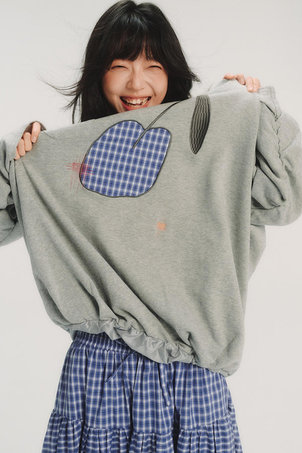 Patchwork Embroidery Sweatshirt