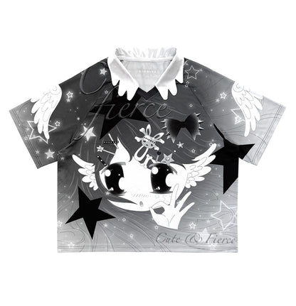 Printed Raglan Sleeve T-Shirt