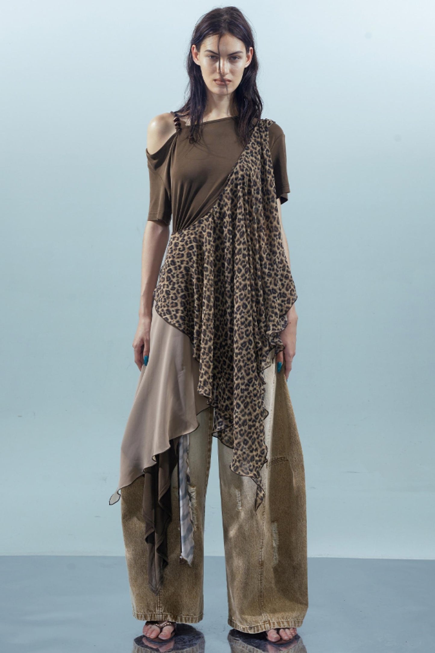 Off-Shoulder Irregular Tee