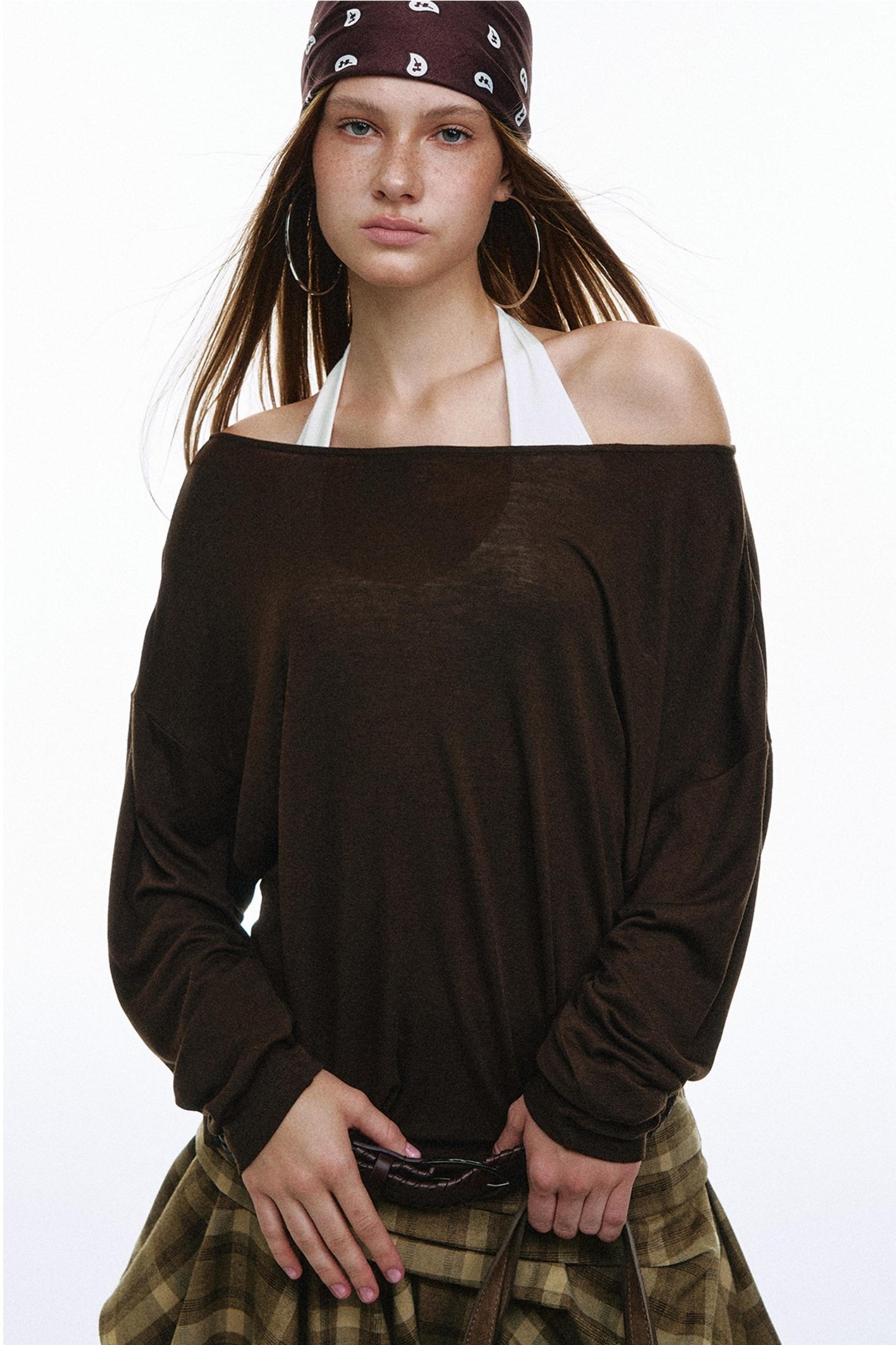 Pose Pleated Knitted Top