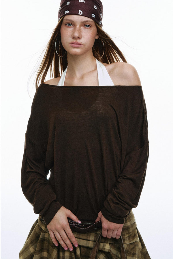 Pose Pleated Knitted Top