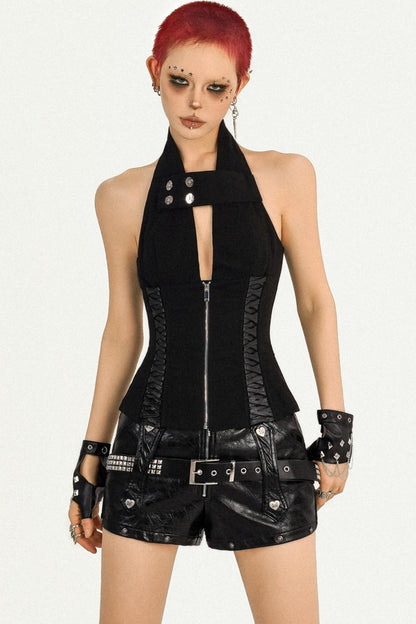 Summer Herringbone Halterneck Camisole