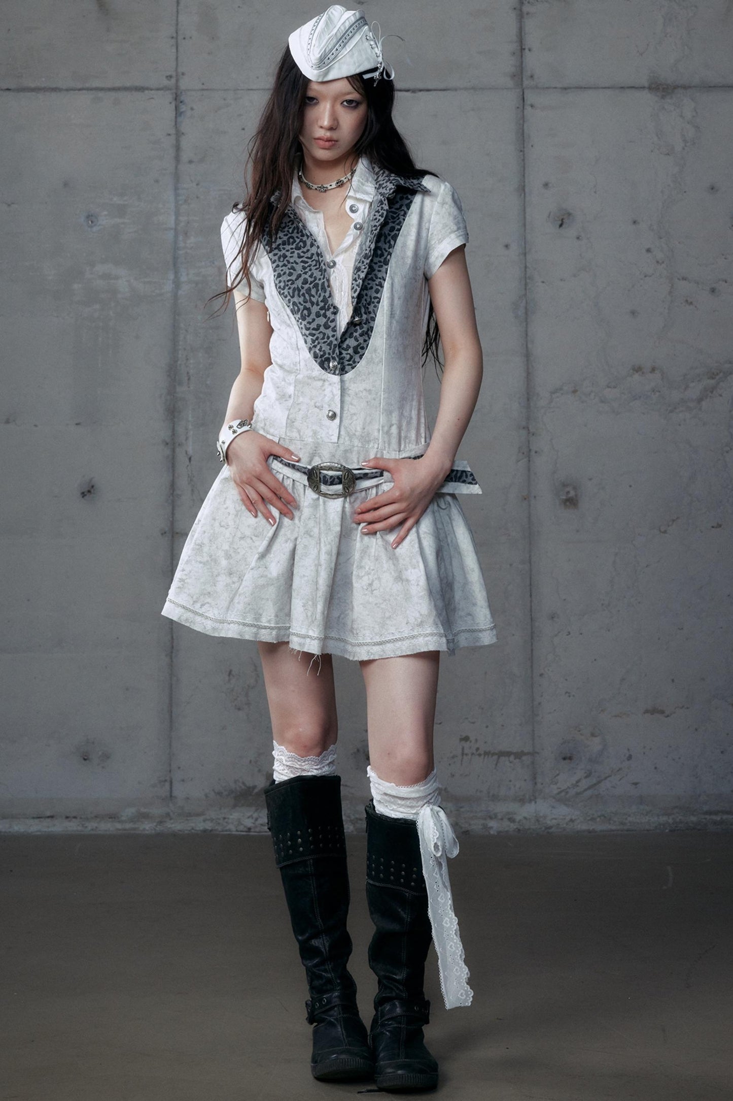 Vintage Patchwork Shirt Dress