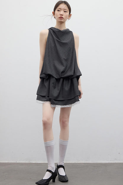 Draped Bubble Dress