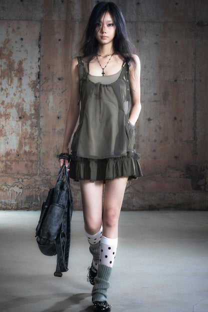 Two-Piece Strap Fall Dress