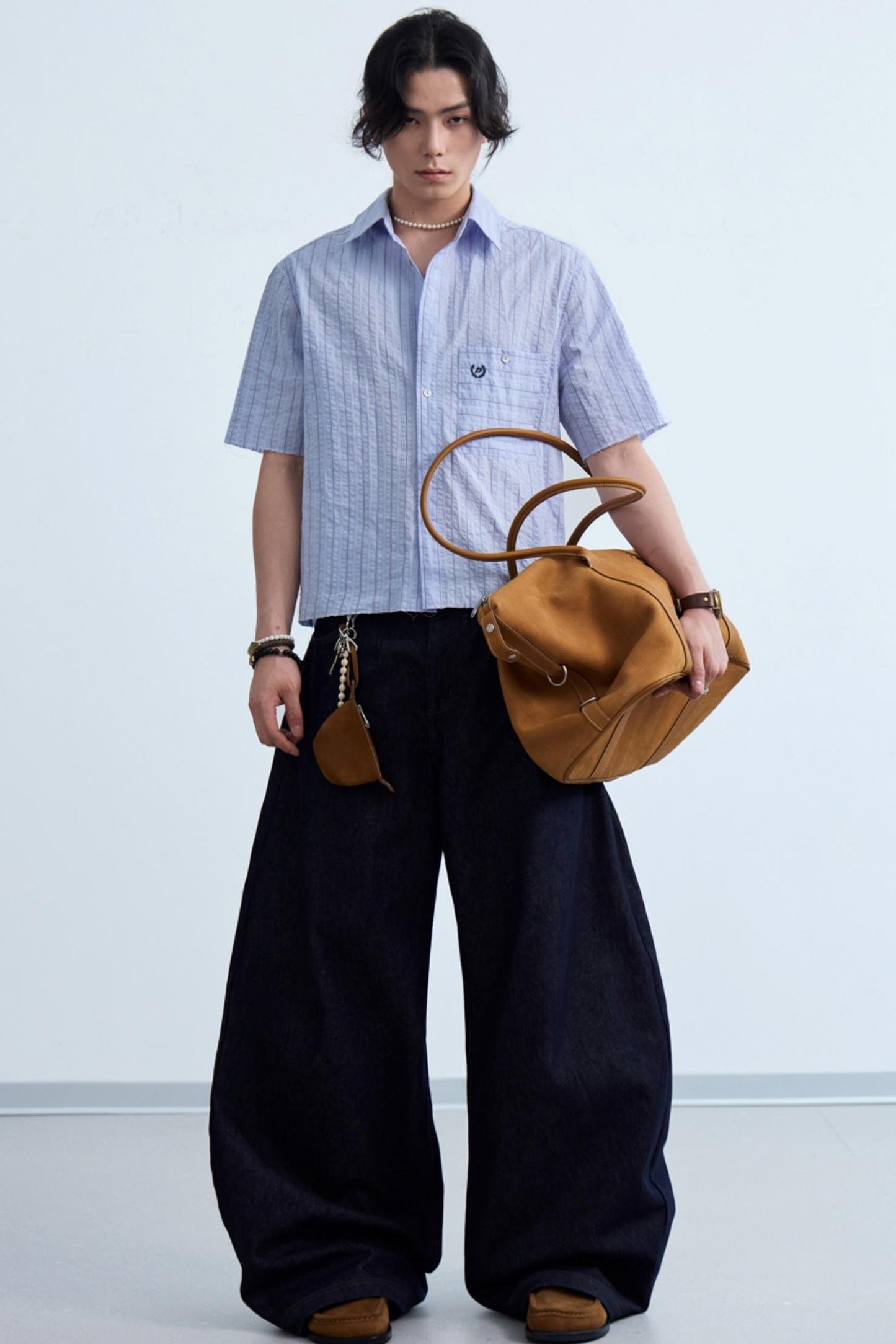 Light Blue Striped Shirt