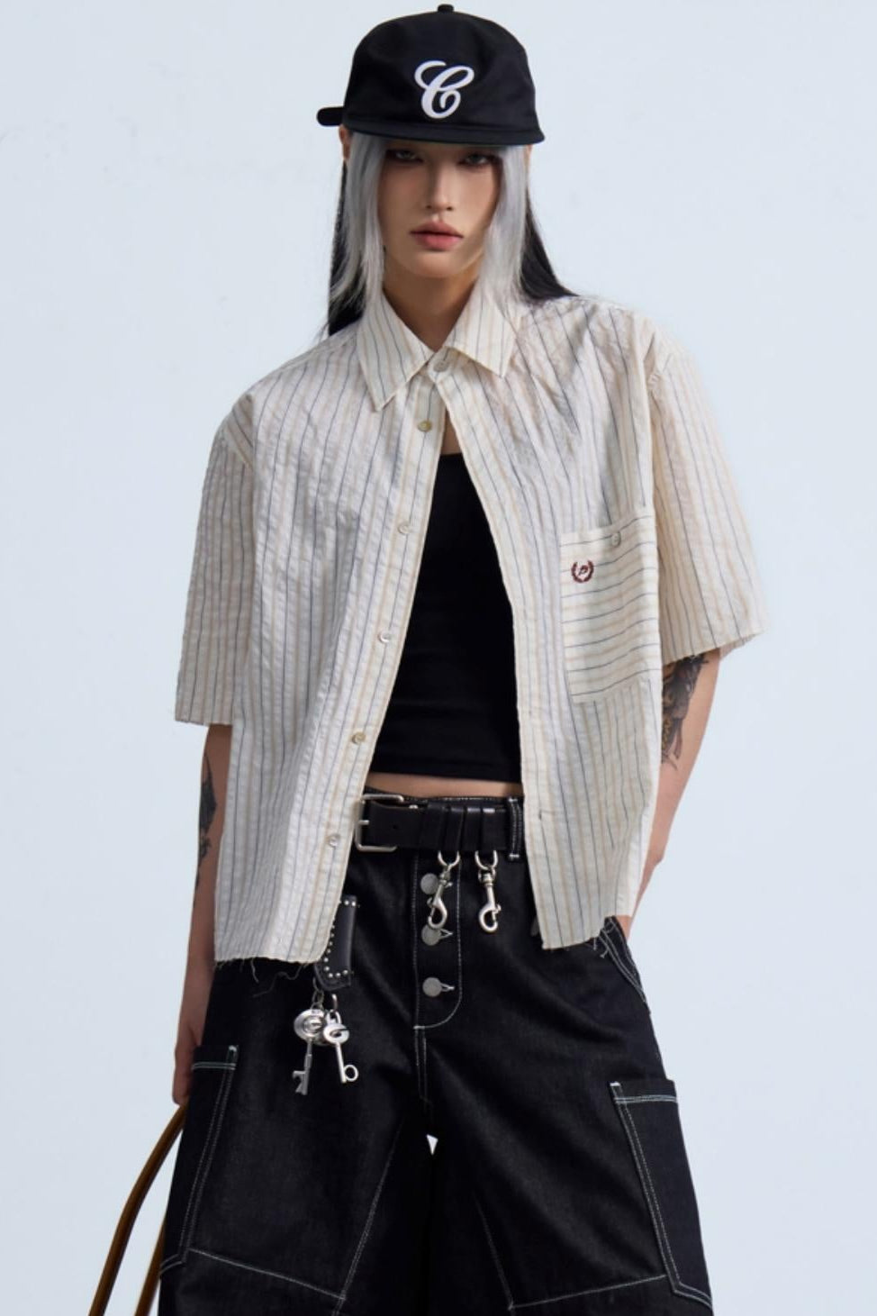 Light Blue Striped Shirt