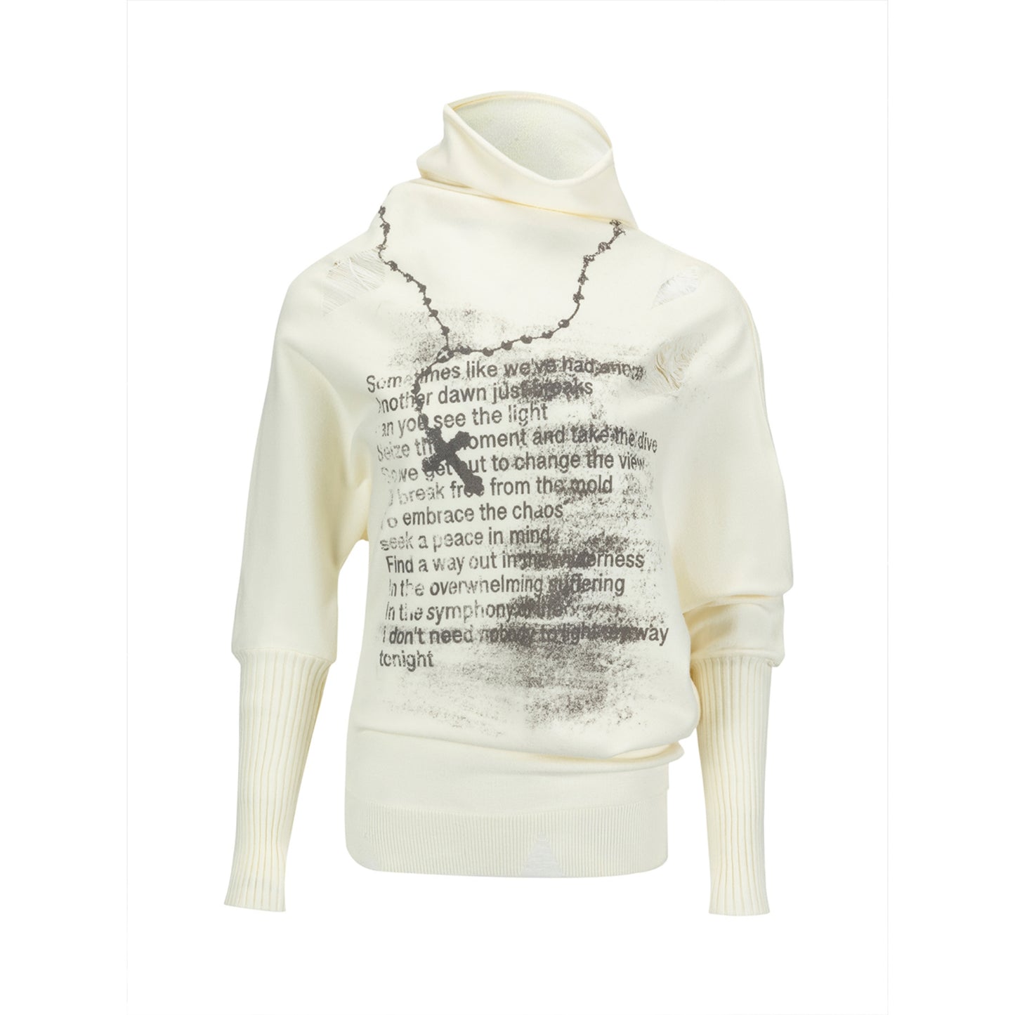 Asymmetrical Graffiti Top