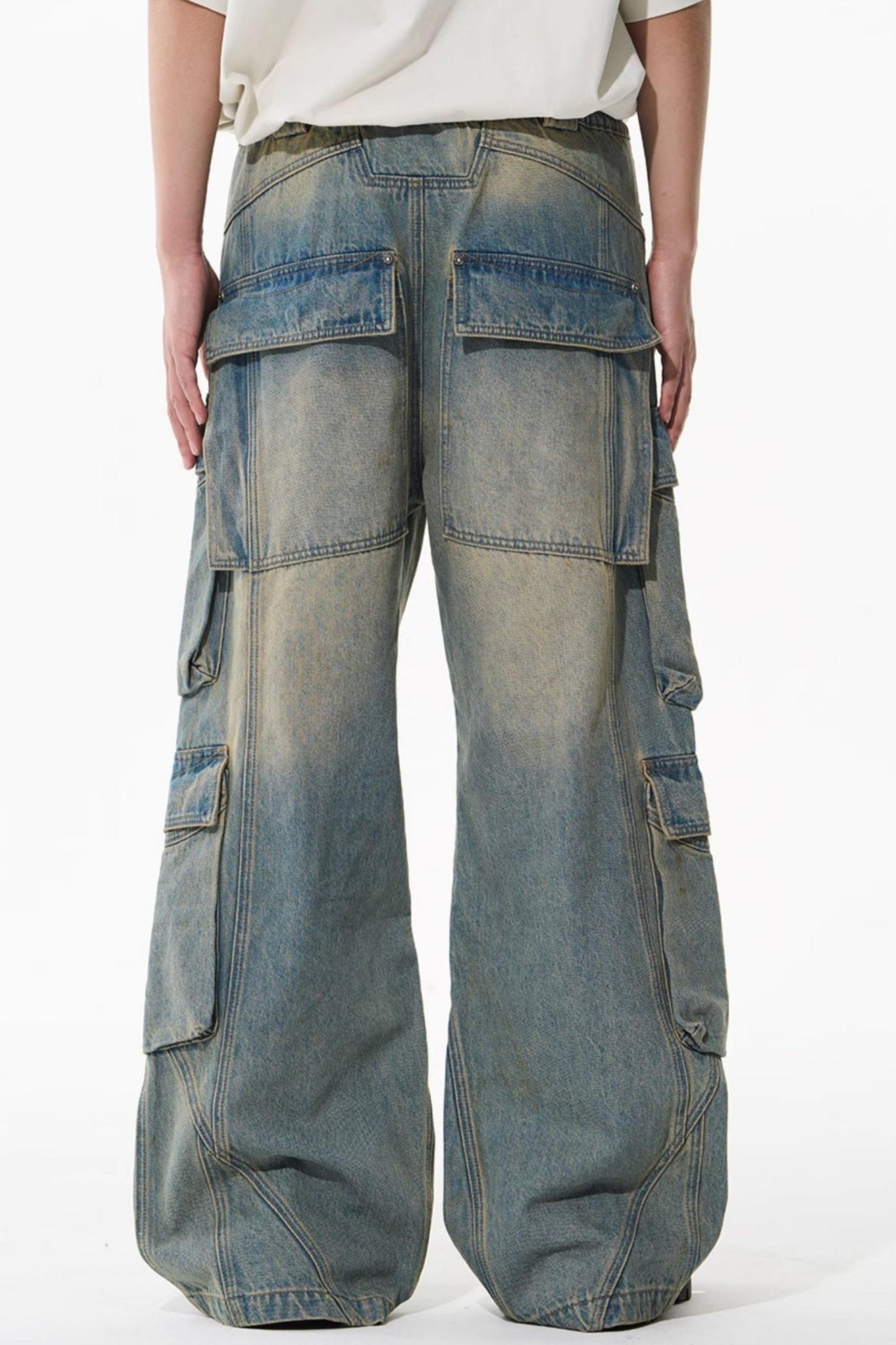 Patchwork Denim Pants