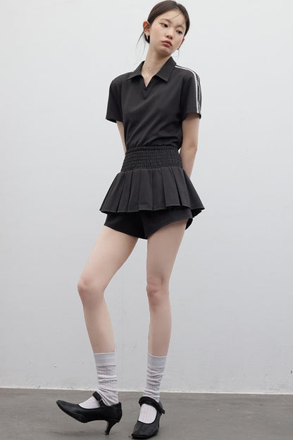 Chill Ballet Sweatpant Skirt Top Set-Up