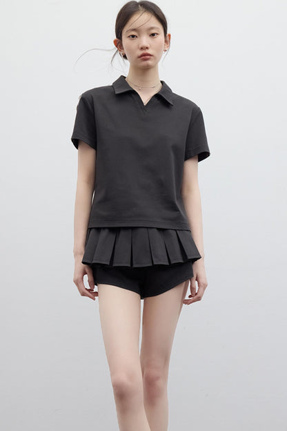 Chill Ballet Sweatpant Skirt Top Set-Up