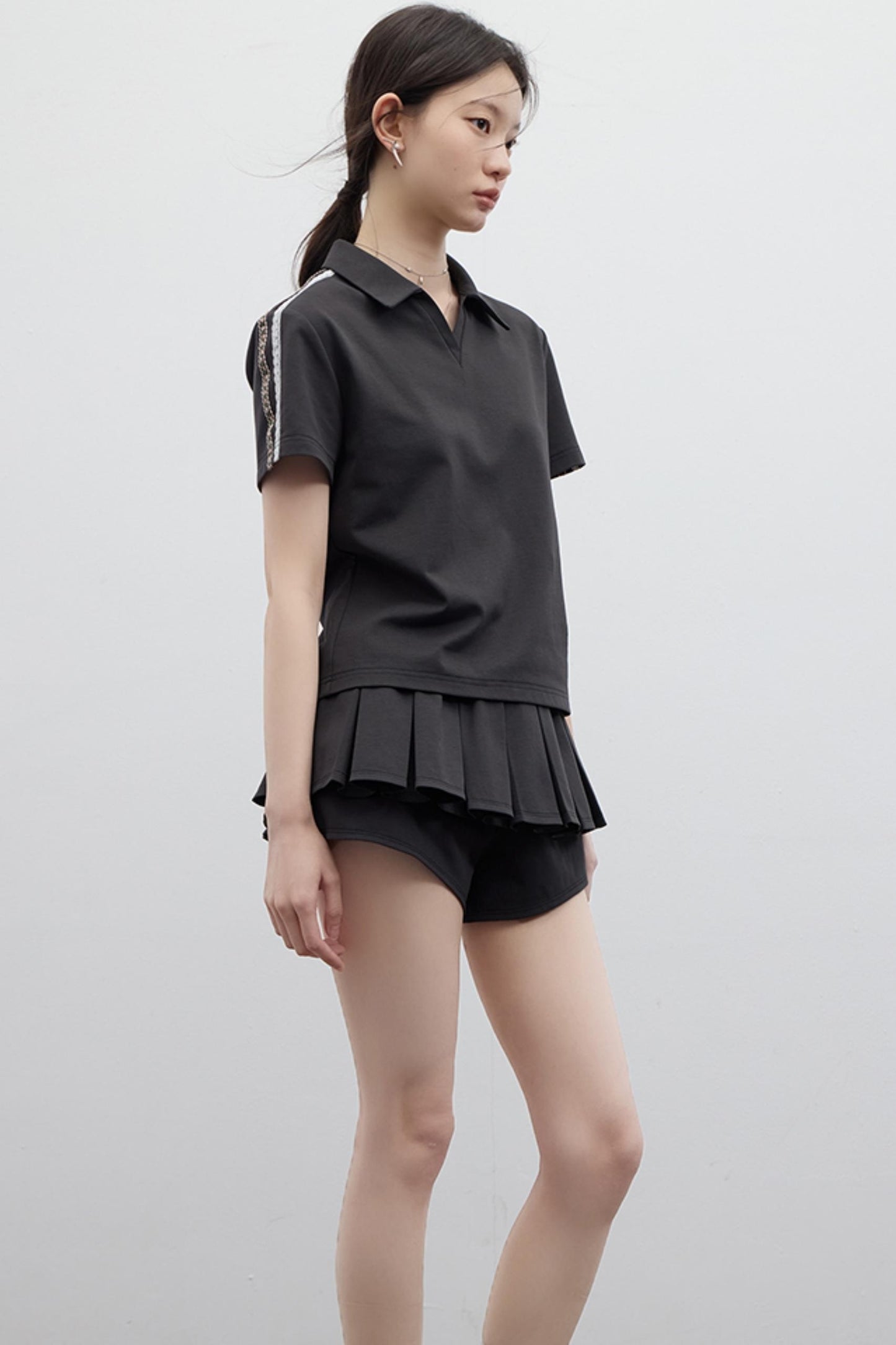 Chill Ballet Sweatpant Skirt Top Set-Up