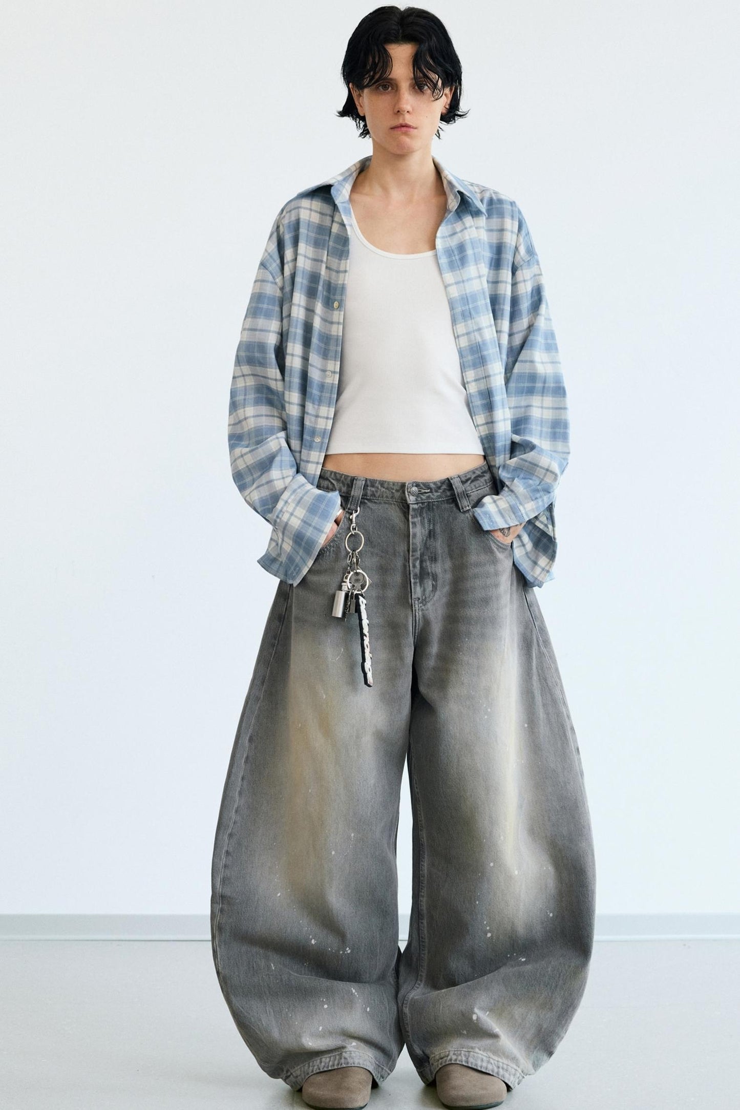 Retro Plaid Sunshade Shirt Jacket