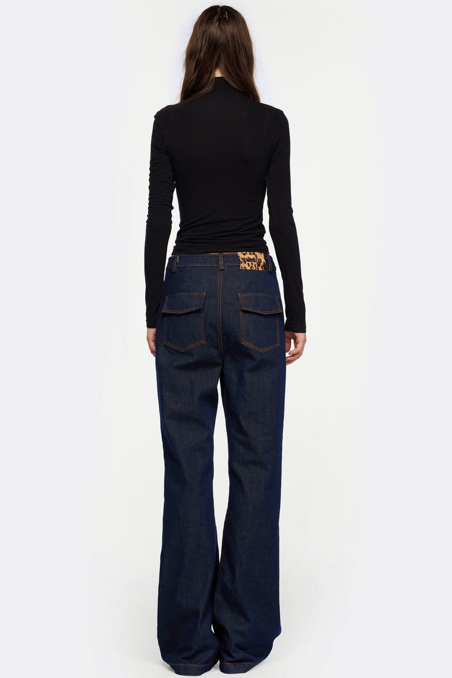 Necklace Turtleneck Long Sleeve Top