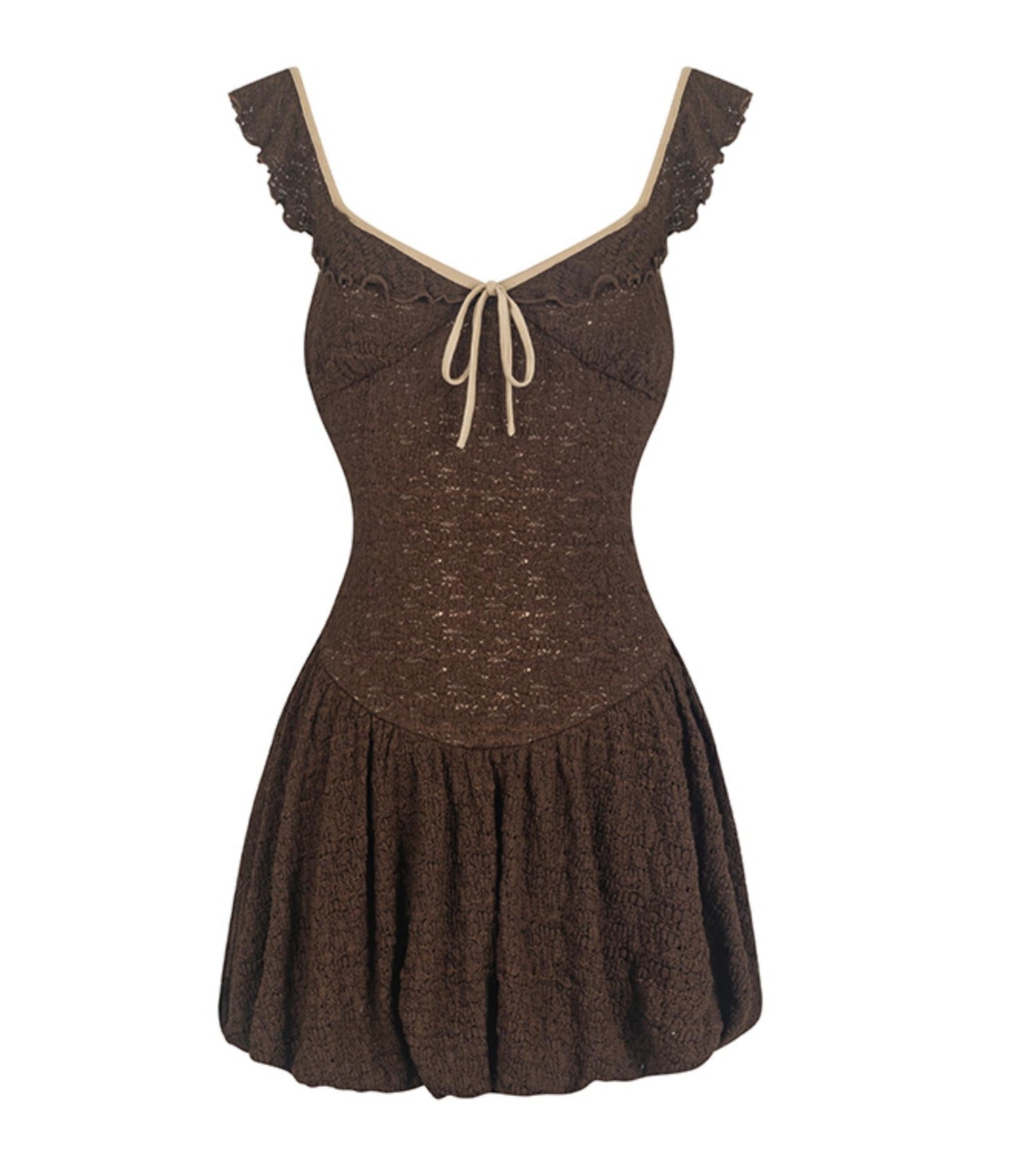 Romantic Floral Waist Dress