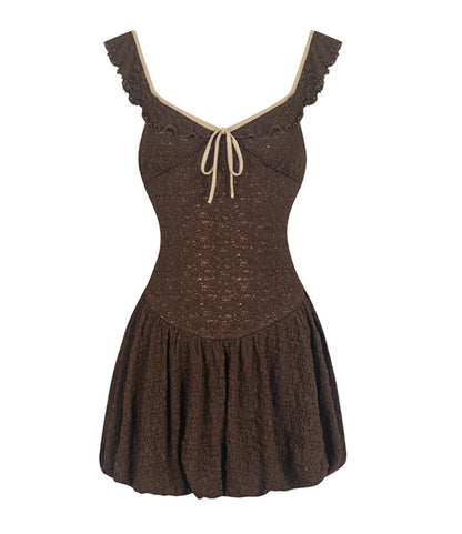 Romantic Floral Waist Dress