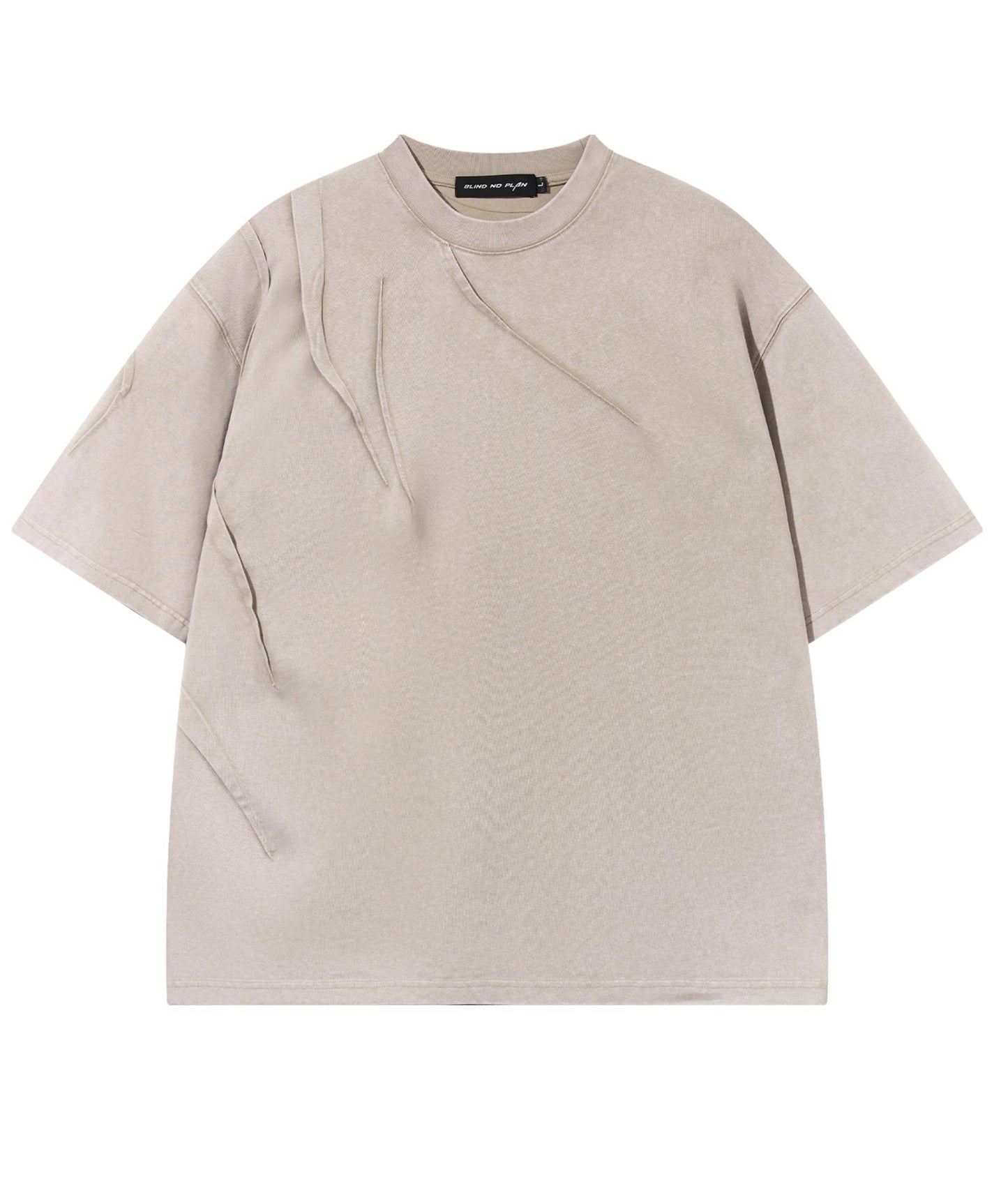 Pleated Asymmetrical Tee