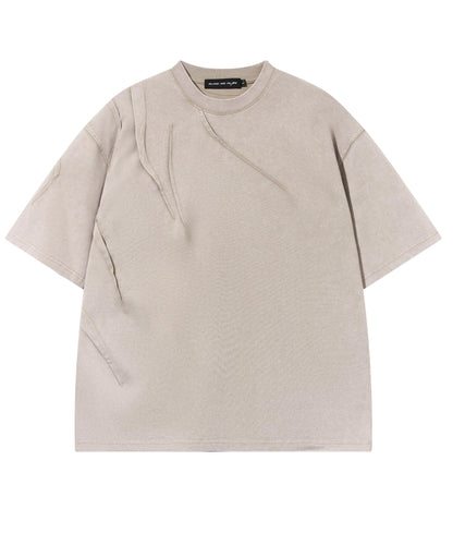 Pleated Asymmetrical Tee