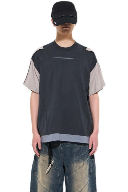 Contrasting Stitching T-Shirt