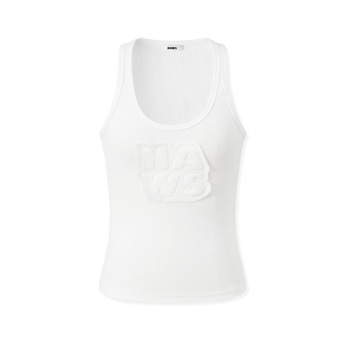 Textured Woolen U-Neck Tank Top