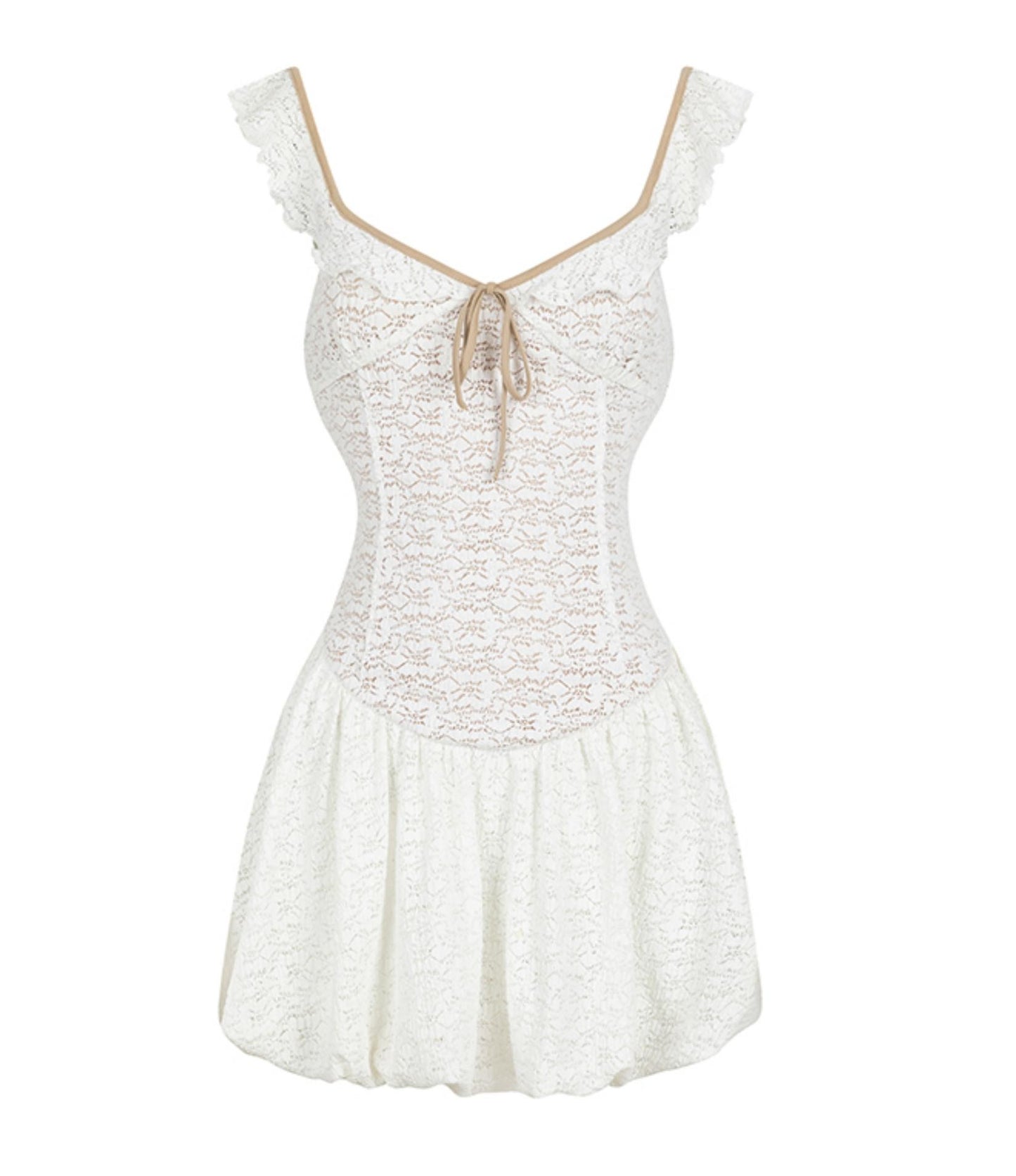 Romantic Floral Waist Dress