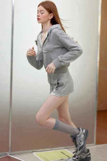 Gray Vintage Hoodie Set-Up