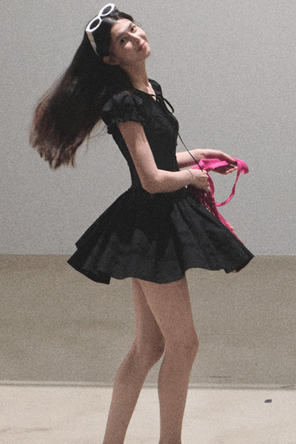 Lovefall Embroidered Cotton Tea Dress