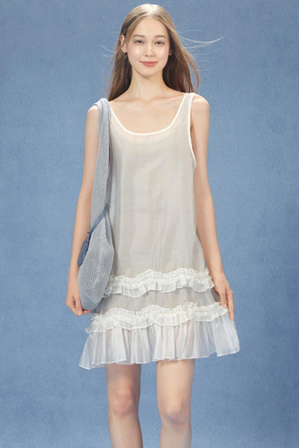 Windwave Lace Vest Dress