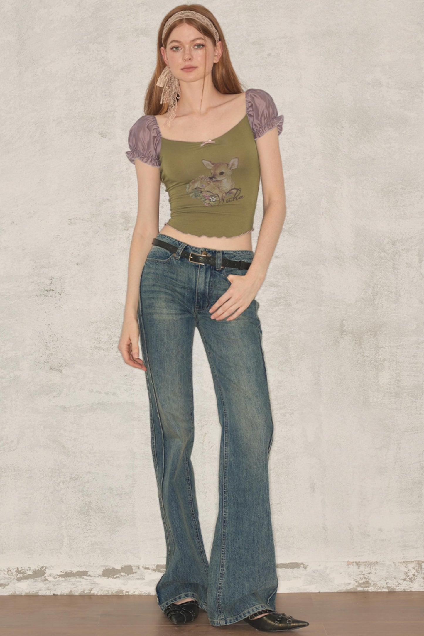 Summer Vintage Straight-Leg Jeans