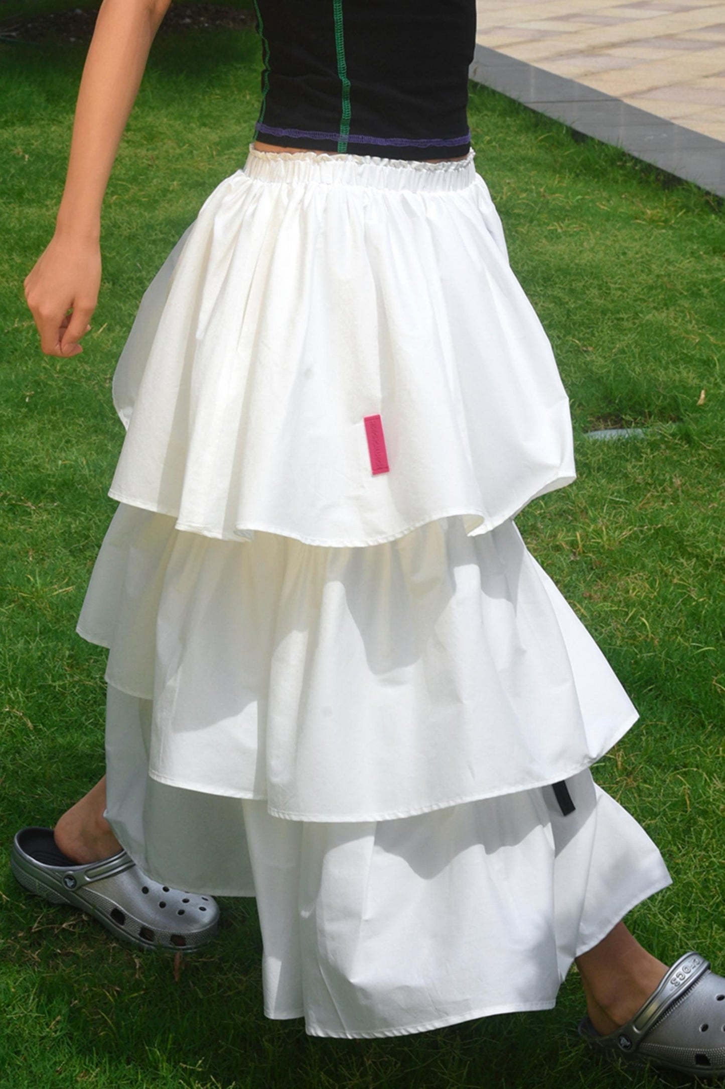White A-Line Skirt