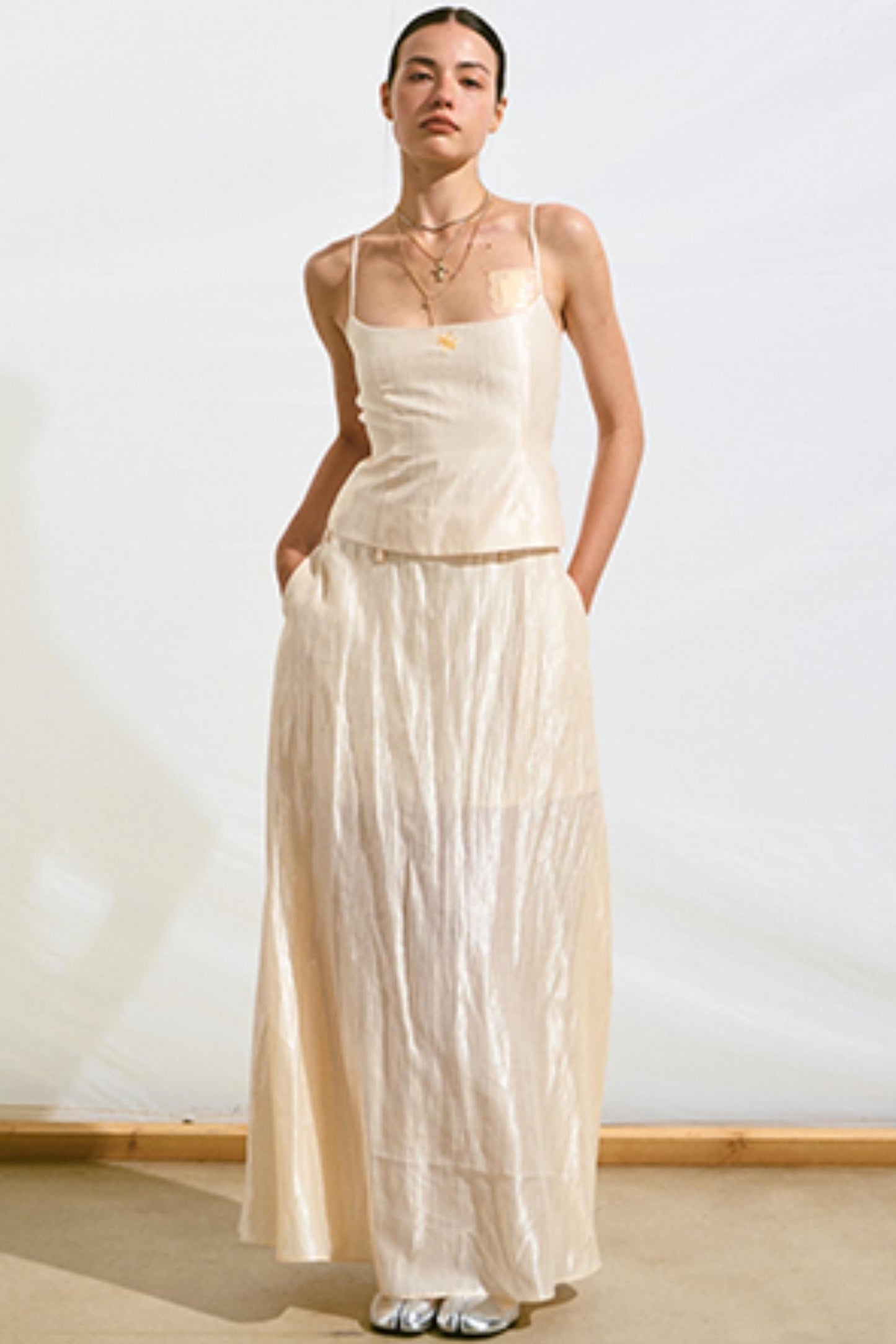 Hollow Back Halter Dress