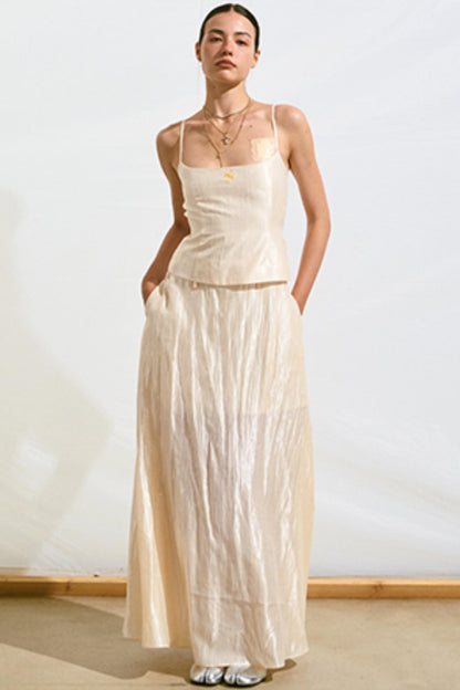 Hollow Back Halter Dress