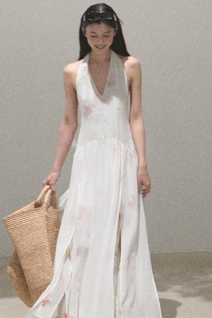 Serene Summers Halter Dress