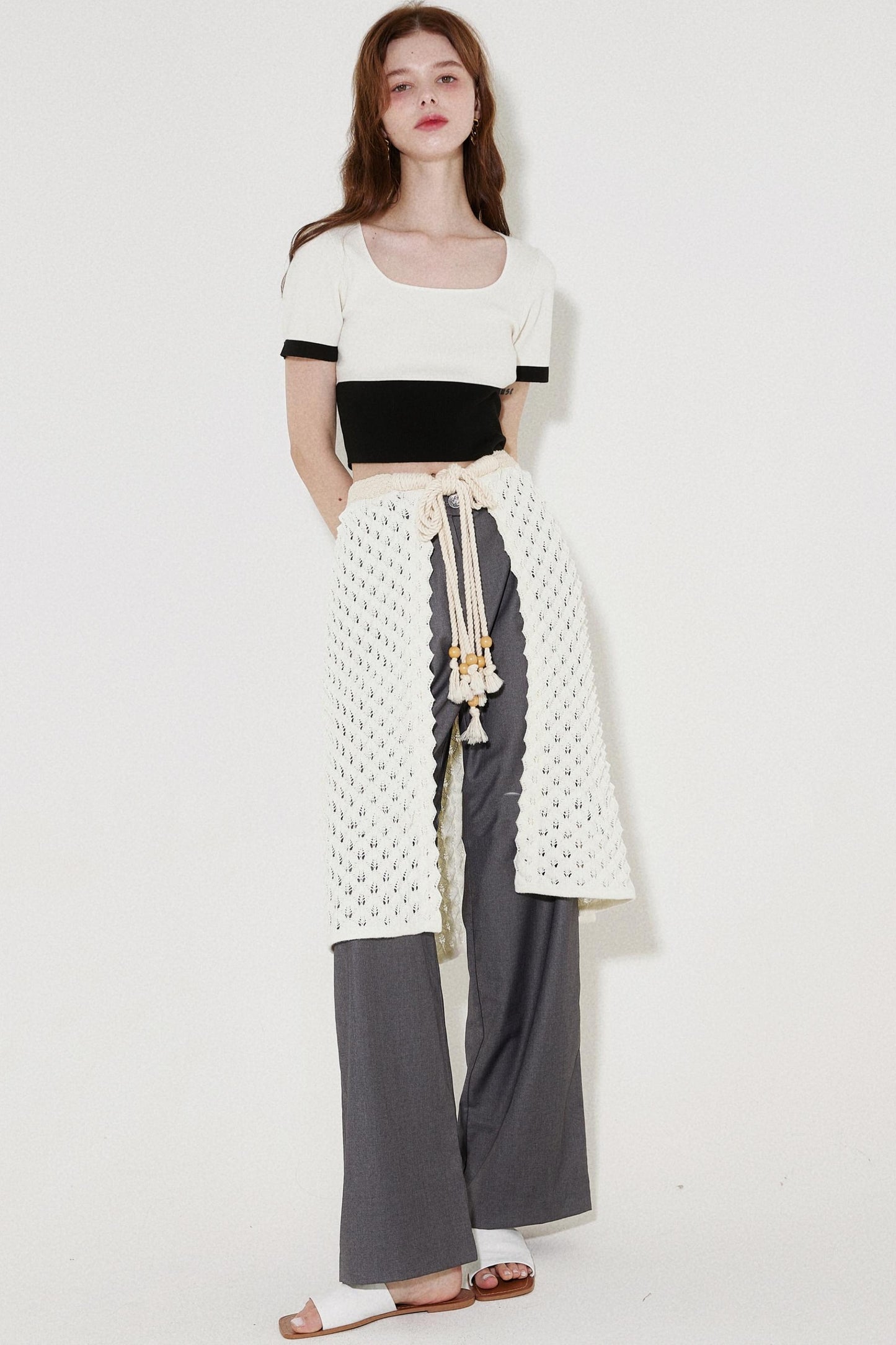 Color Block Knit Tee