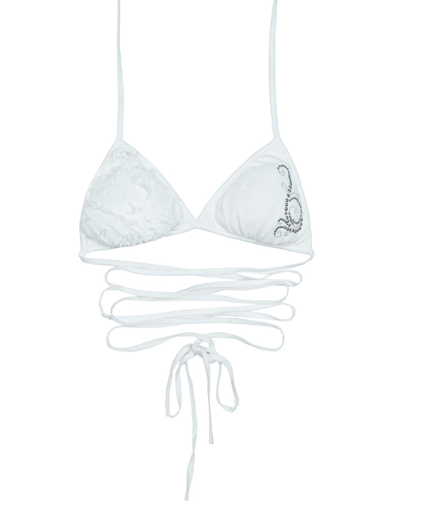 Punk Rhinestone Bikini Top