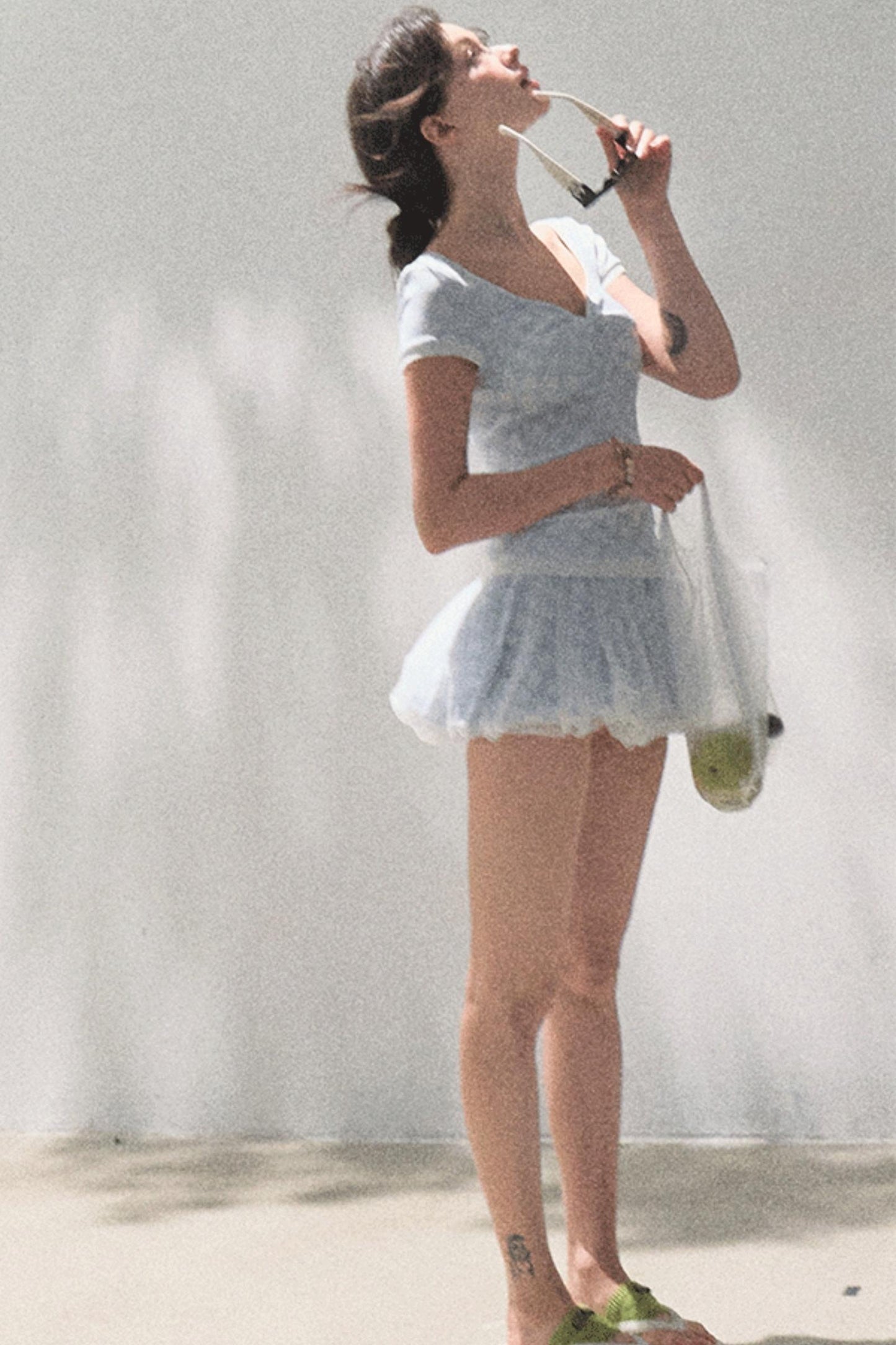 Slimming Checkered Tee