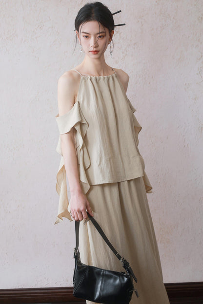 Ruffled Camisole Set