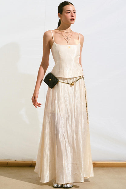 Hollow Back Halter Dress