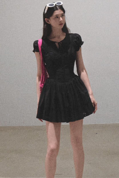 Lovefall Embroidered Cotton Tea Dress