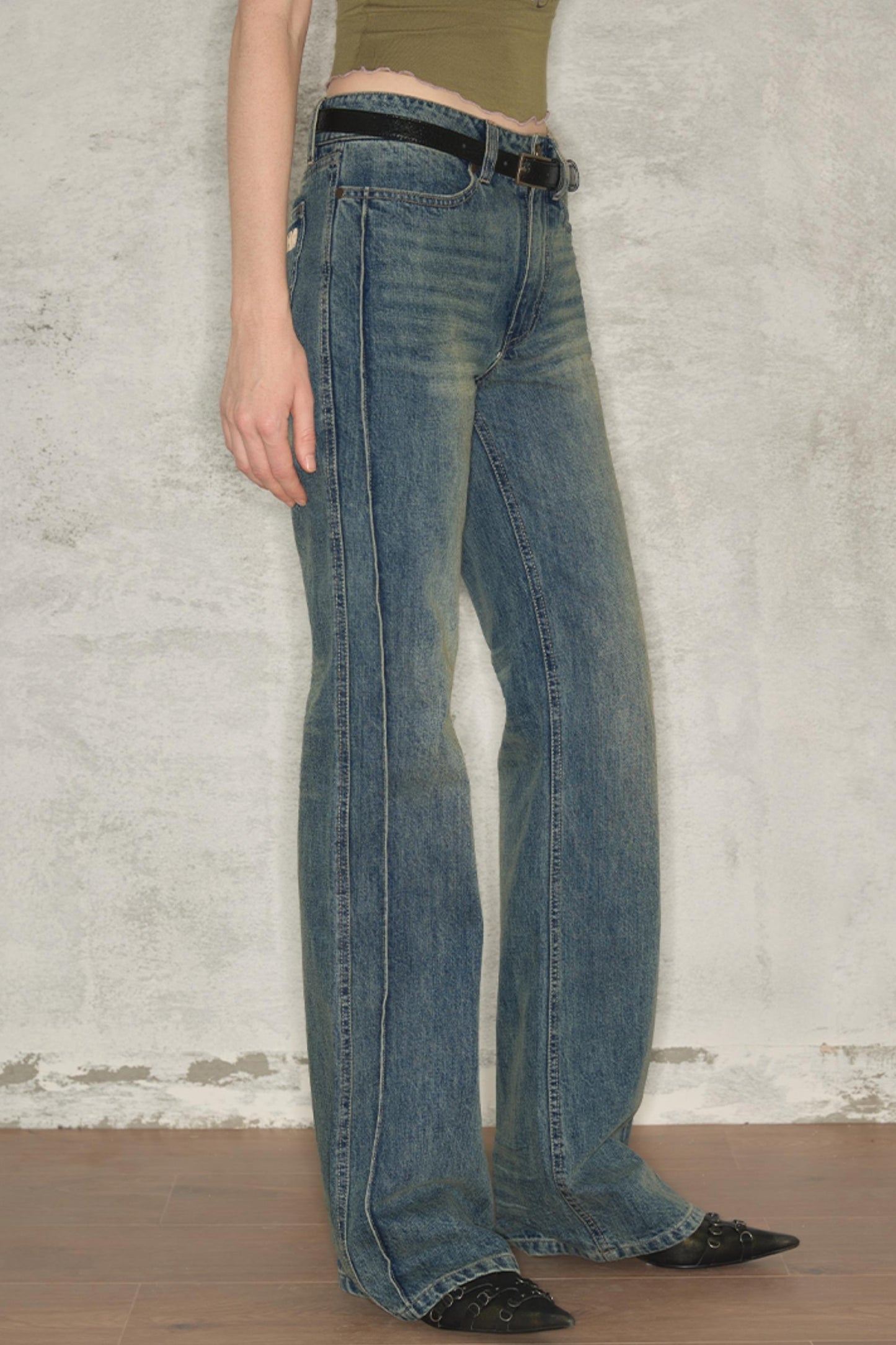 Summer Vintage Straight-Leg Jeans