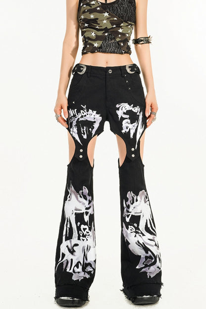 Spicy Flared Street Jeans