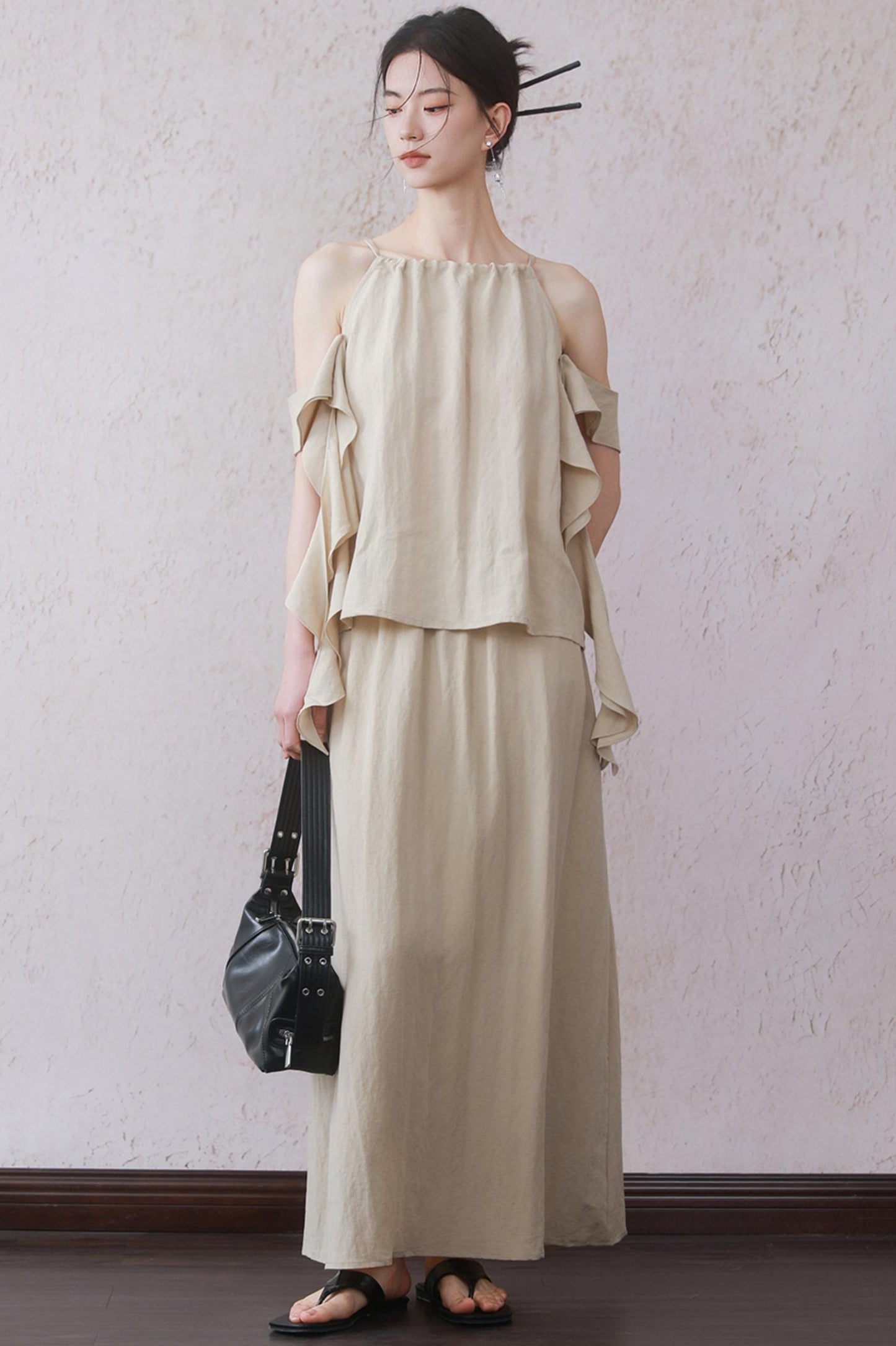 Ruffled Camisole Set